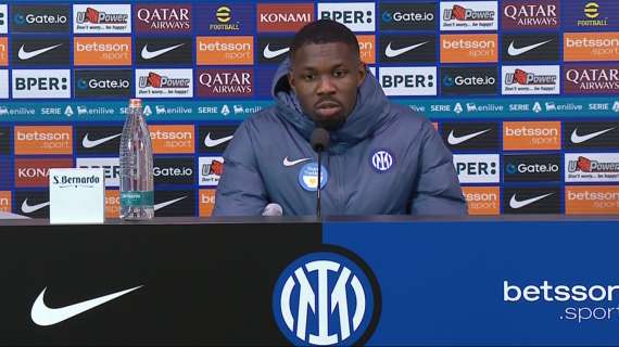 Thuram in conferenza: "Lavoro ogni giorno per migliorare sotto porta. La caviglia si è girata, farò gli esami"