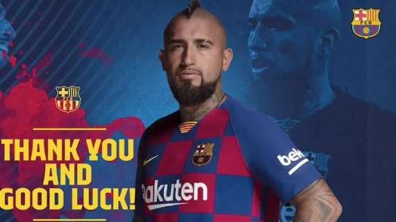 Il Barcellona saluta Arturo Vidal: "Grazie e buona fortuna". L'Inter: "Ci prenderemo cura di lui"