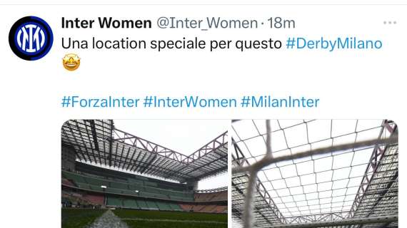 L'Inter infiamma lo storico derby Femminile a San Siro: "Location speciale"