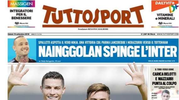 Prima pagina TS - Nainggolan spinge l'Inter