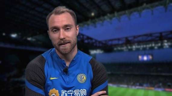 Eriksen: "Giocare nell'Inter è bellissimo, ora anche di più. Momenti difficili, ma non volevo scappare"