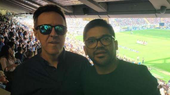 Agente e padre di Gabigol a San Siro per il derby