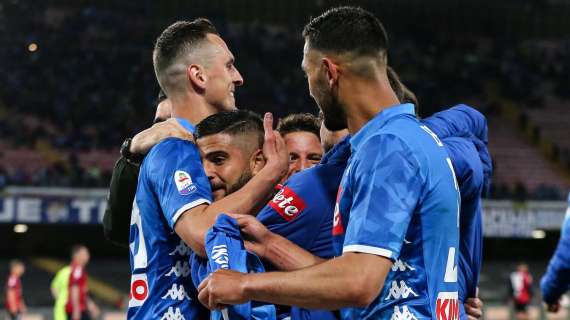 Bookies - Napoli-Inter, partenopei leggermente favoriti a 2,50