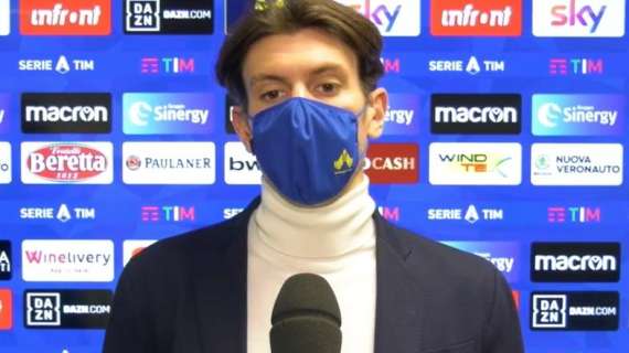 Verona, Magnani: "Usciamo a testa alta, perso di misura contro un'Inter da scudetto"