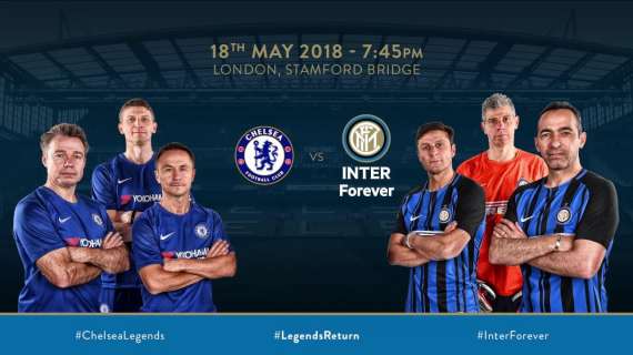 Chelsea Legends-Inter Forever, tutte le info