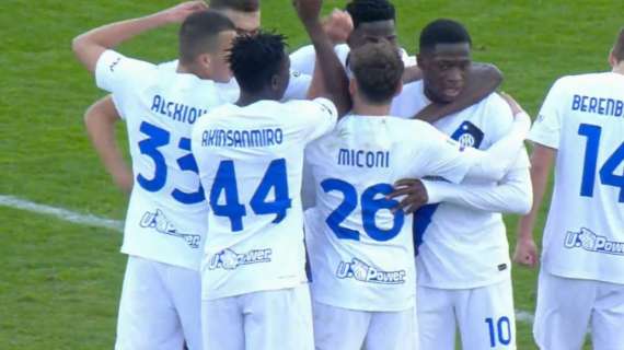 Prima soffre, poi decolla: l'U19 di Chivu stacca la compagnia, Berenbruch e Kamate ribaltano l'Empoli. Finisce 2-1