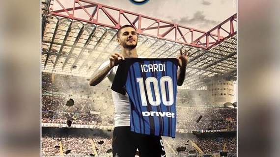 Icardi esulta su Instagram: "Mille emozioni, 100 gol in nerazzurro. Amala"