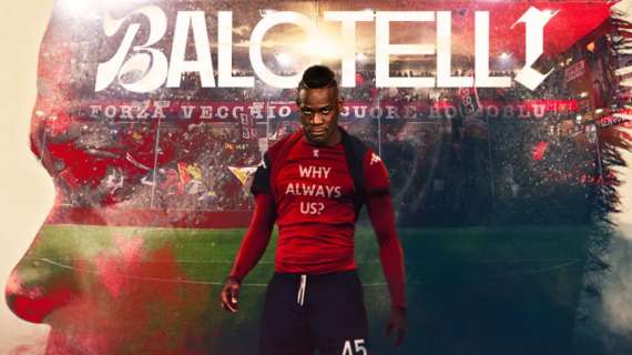 UFFICIALE - Il Genoa accoglie finalmente il suo nuovo attaccante: Balotelli è rossoblu