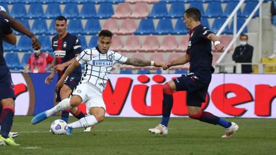 Lautaro esulta per la vittoria contro il Crotone: "Siempre Forza Inter!"