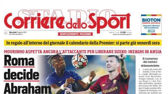 Prima CdS - Roma decide Abraham. Inter bloccata, ma Dzeko è definito