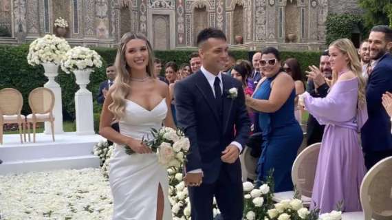 Lautaro e Agustina, oggi le nozze a Villa d'Este davanti a 120 invitati. Messi invitato, ma assente. C'era Hakimi