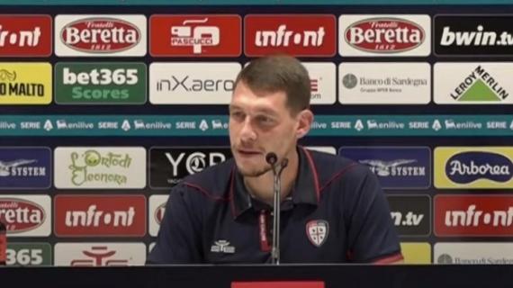 Cagliari, presentazione per Belotti: "Inter squadra tosta, dobbiamo farci spingere dalla nostra gente"