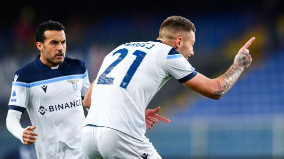 La Lazio torna a sorridere: tris in casa Samp con Milinkovic-Savic e doppio Immobile