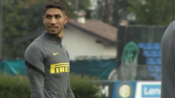 La carica di Hakimi alla squadra prima della sfida col Genoa: "Come on Inter!"