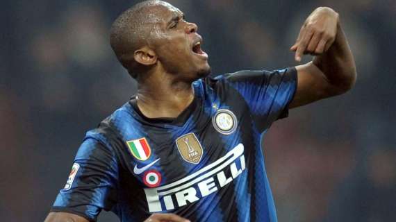 Eto'o: "Restiamo umili, io all'Inter sto da Dio". E Lucio giura amore