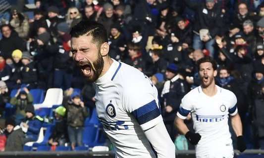 Sassuolo-Inter - Candreva domina, Gabigol debutta