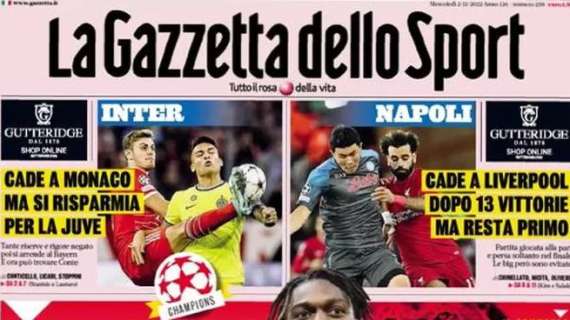 Prima GdS - L'Inter cade a Monaco, ma si risparmia per la Juve 