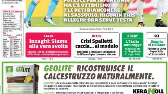 Prima pagina CdS - Crisi Spalletti: è caccia al modulo