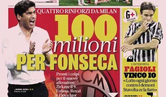 Prima GdS - 100 milioni per Fonseca: quattro rinforzi da Milan. Fagioli: "Lotto ogni giorno contro i demoni"