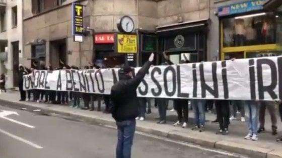 Striscione fascista a Milano, Daspo anche per un ultrà dell'Inter