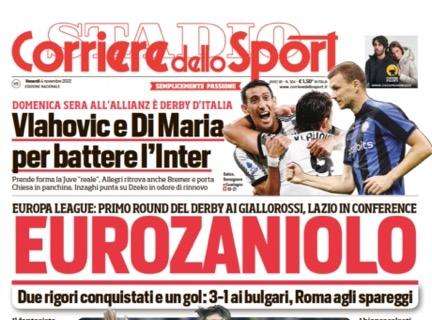 Prima CdS - Derby d'Italia: Vlahovic e Di Maria per battere l'Inter, Inzaghi punta su Dzeko in odore di rinnovo