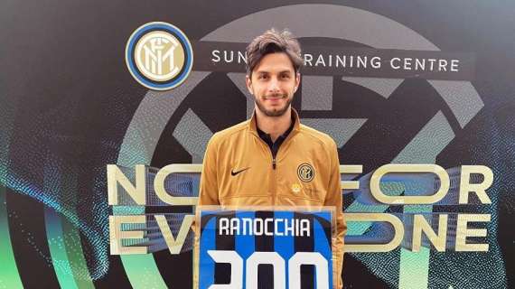 Ranocchia, maglia speciale per le 200 presenze con la maglia dell'Inter