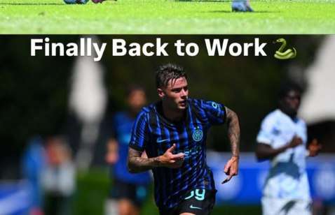 Prima uscita stagionale, Zalewski celebra il ritorno in campo: "Finally back to work"