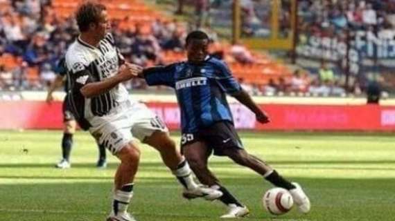 Prima Categoria laziale, l'ex interista Maa Boumsong al Passo Corese. In nerazzurro giocò anche in CL