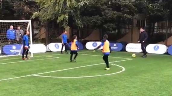 VIDEO - Zanetti, subito assist nell'Inter Academy