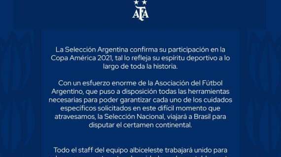 L'Argentina di Lautaro conferma la partecipazione alla Copa America: la nota dell'AFA