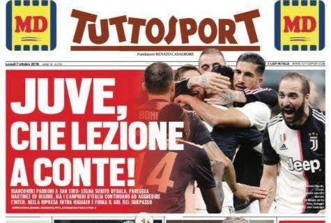 Prima pagina TS - Juve, che lezione a Conte