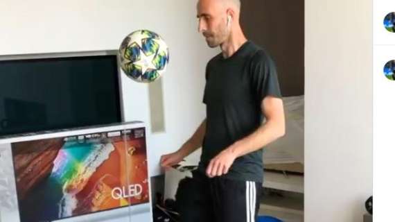 Borja Valero, pallone anche in casa: "Correre va benissimo ma ricordiamoci che a calcio si gioca con la palla"