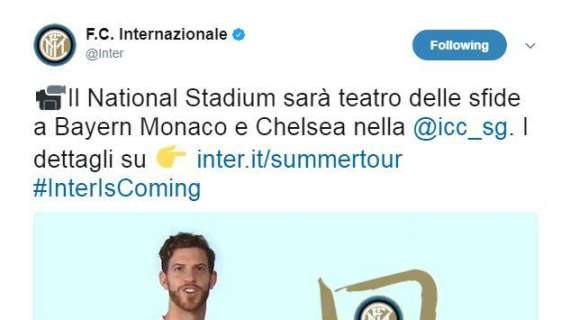 Summer Tour, Ansaldi: "VI aspettiamo a Singapore"