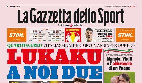 Prima GdS - Lukaku, a noi due. Inter, Bellerin per il dopo Hakimi