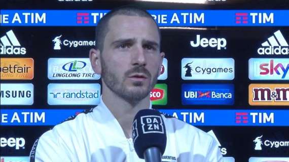 Juve, Bonucci a Dazn: "Siamo stati anche fortunati, ma abbiamo dato una spallata importante all'Inter"