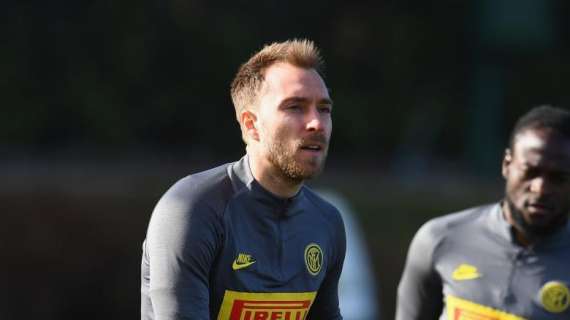 Lukaku e Eriksen corrono sul prato di San Siro: "Training in the stadium"