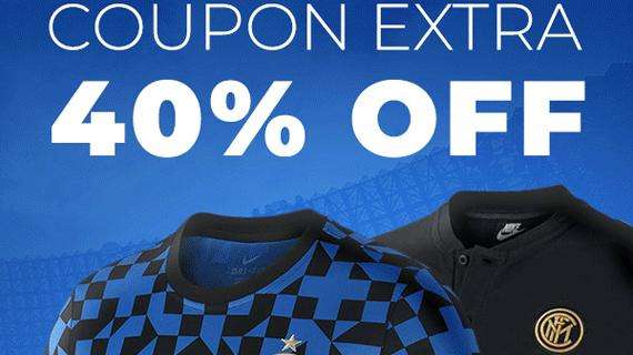 Extrasconto 40% sui prodotti FC Inter del nostro store