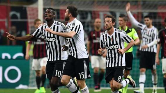 Milan-Juve 1-2: Mandzukic e Pogba ribaltano Alex