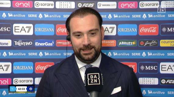 Napoli, Manna a DAZN: "Inter molto forte, ma se siamo a un punto da loro vuol dire che stiamo facendo un lavoro incredibile"