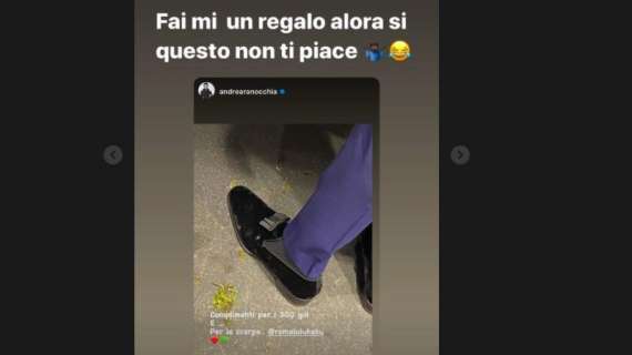 Ranocchia, complimenti a Lukaku per i 300 gol... e le scarpe. Il belga: "Fammi un regalo se questo non ti piace"