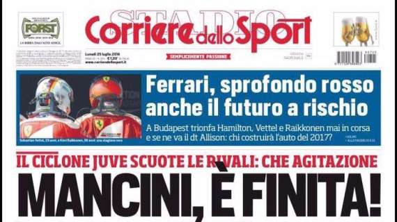Prime pagine - CorSport: "Mancini, è finita! Ora licenziamento o dimissioni. Pronto De Boer"