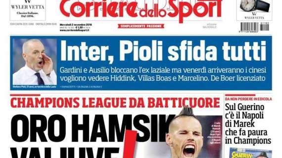 Prima CdS - Pioli sfida tutti. Bloccato l'ex laziale, ma i cinesi voglion vedere Hiddink, Villas-Boas e Marcelino