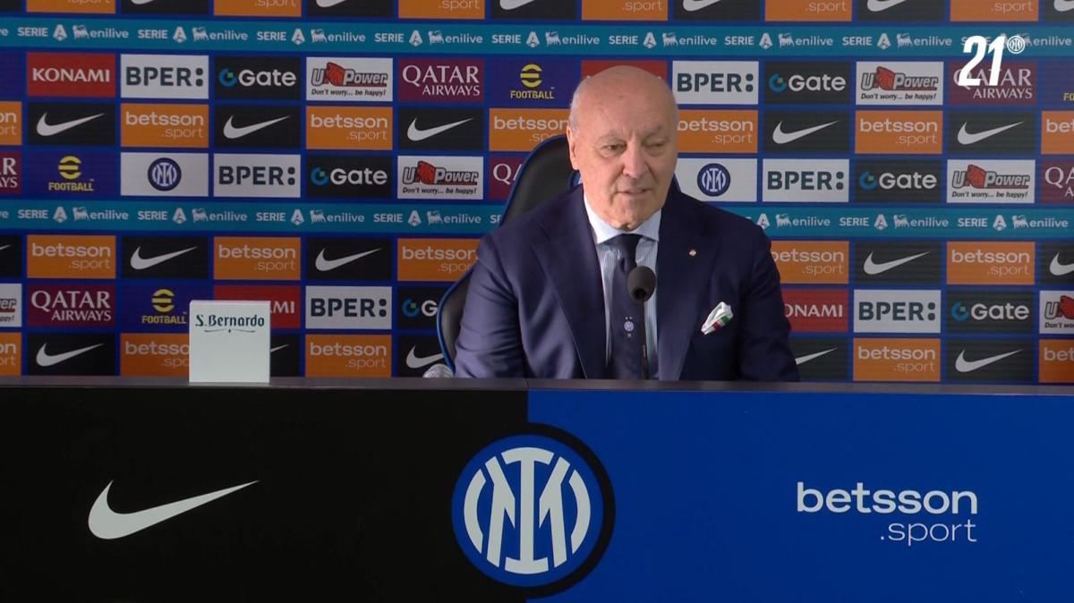 Marotta in conferenza: "Il momento più bello della stagione? Ne dico due"