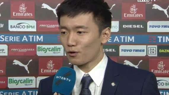 Zhang: "Questa è l'Inter. Gara fantastica nonostante stanchezza e assenze"