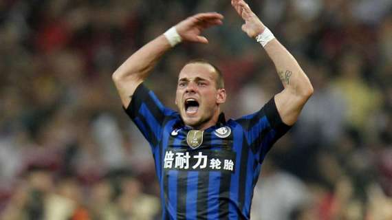 Sneijder bis: "All'Inter sto benissimo, non vado via"