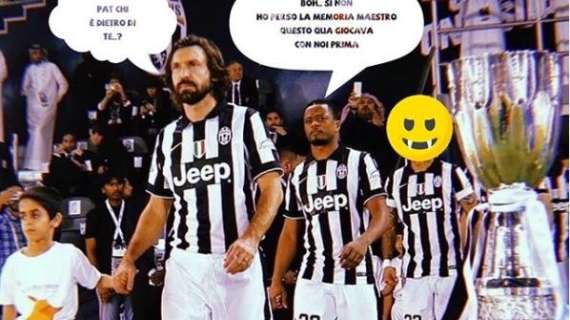 Evra ripensa alla Juve e stuzzica Vidal in un ipotetico discorso con Pirlo: "Questo qua giocava con noi"