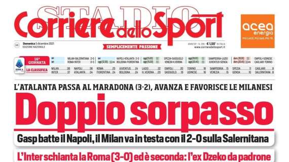 Prima CdS - Doppio sorpasso. L'Atalanta avanza e favorisce le milanesi