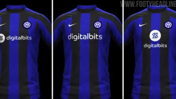 FootyHeadlines - La maglia dell'Inter 2022/23: Digitalbits sponsor principale