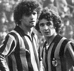 Altobelli e Beccalossi nel 1980, anno del 12esimo scudetto