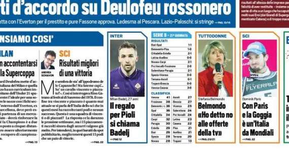 Prima pagina TS - Inter, il regalo per Pioli si chiama Badelj